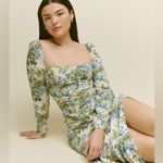 Reformation  Sigmund Dress In Hillside Long Sleeve Midi 0 Photo 4