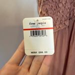 Free People  Adella Slip Dress XS Lace Boho Tiered Ruffle Smocked Asym Mini Photo 5