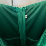 Bella and Bloom Green MILA Satin Bustier Midi Dress Size S Photo 4