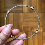 David Yurman Onyx Stone Bangle Bracelet Photo 6