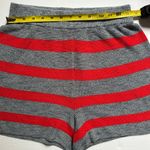 FP Beach Knit Shorts Women’s | Sz Small | Striped | Gray and Red Photo 5