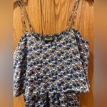 Maude by Anthropologie Floral Print Ruffle Satin Mini Dress Size Small Photo 1