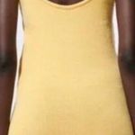 ZARA  Perforated Chenille Collared Polo Mini Dress Yellow Sleeveless Knit Bodycon Photo 1