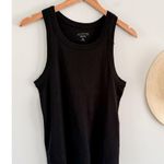 J.Crew | NWT Perfect-fit high-neck tank top in Black | Sz M Photo 1