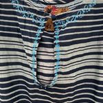 Free People turq combo sleeveless crewneck top size 12 Photo 3