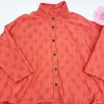 Dress To Kill Textured Cotton Split Back Tunic Lagenlook Rust Relaxed Button Size undefined Photo 2