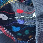 Carducci VTG 80s S Women's 3D Chunky Knit Sweater Wool Black Coogi Style Photo 13