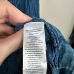 Faherty  Isha Dress Indigo Blue Denim Chambray Size Medium Casual Summer Photo 5