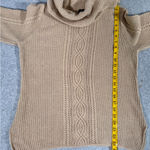 Jeanne pierre  Women’s Cotton Knit Cowl Neck Sweater - Cream Size Large Photo 5