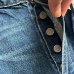 Sandrine Rose Free People High Rise Cropped Jeans Ankle Distressed 31 Zip Fly Blue Photo 7