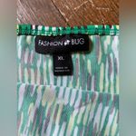 Fashion Bug  Green Patterned Top Size XL Photo 4