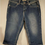 Nine West Vintage America Medium Wash Capri Pants Size 8/29 Blue Photo 0