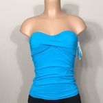 Anne cole  aqua blue tankini top. Small NWT Photo 3
