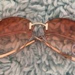 Rimless Orange Lens & Silver Sunglasses NWOT Photo 4