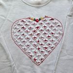 Hanes Vintage ‎ Sweatshirt Cute Heart Cut Out Valentines Size XL Photo 2