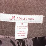 JM Collection  Brown Diamond Design Full Zip Vest Photo 2