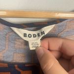 Boden Abigail Long Sleeve Crew Neck Jersey Dress blue multi size 16 Photo 3