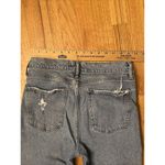AGOLDE  90's Pinch Button Fly Jeans 28 Blue High Rise Straight Organic Raw Hem Photo 6