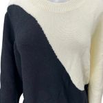 Cider NEW Black Cream Colorblock Long Sleeve Oversized Pullover Sweater Top 3XL Photo 2