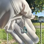 NWT NATURAL 3.73CT TEARDROP AQUAMARINE 18K WHITE GOLD DIAMONDS NECKLACE Photo 13