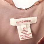 Sundance Silk Elysian Garden Orange Tan Wildflower Floral Print Ruffle Dress 10 Photo 4