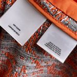 Anne Klein Women's Navy Blue Orange Tweed Blazer Jacket Size 8 Business Preppy Photo 6