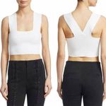 ALC Frank A.L.C. Lia Cropped White Bandage Tank Y2K Style Ribbed Cami Top Photo 1