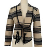 Woolrich  Black and Tan Striped Blazer Photo 0