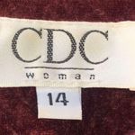 Vintage 90s Maxi Dress Burgundy Crushed Velvet Dark Floral Rosette Short Sleeve Red Size 14 Photo 10