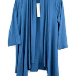 Cyrus NWT  size small blue open front cardigan mid length‎ sleeves Photo 0