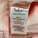 Lulus Lulu’s Pink Floral Fairy Ruffle Mini Party Dress Ruched Bodice Medium NEW Photo 12