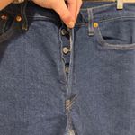 RE/DONE  90s High Rise Loose Denim Jeans Rigid Like Size 29 Button Fly Photo 5
