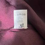 Loft  Ruffle Off Shoulder Halter Blouse Size XL Burgundy Mediterranean Feminine  Photo 7