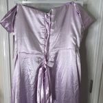 Elegant Lavender Strapless Gown Purple Size 14 Photo 4