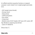 Lush Clothing Lush Ruffle knit crochet sweater tank top small hot pink Nordstrom Photo 9