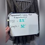 Tempo Paris , gray boho tunic with embroidered lace sequins, made in Italy, med Photo 1