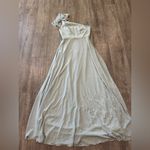 After Six  One-Shoulder Dress in Soft Green Photo 8