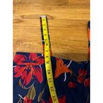 Clover & Sloane Womens 10 Blue Floral Tropical Square Neck Babydoll Midi Dress Photo 2