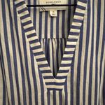 Pomander Place Medium Striped Sleeveless Kenzie Poplin Tiered Dress Tuckernuck Blue Photo 4