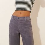 AG Adriano Goldschmied AG Jeans Saige Wide Leg Crop 27 NWT Grey Ember Corduroy Pants Streetwear Photo 11