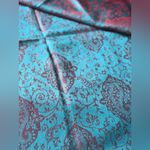 New From India Silk Pashmina Scarf/Shawl Teal Photo 2