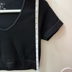 Sommer Ray Pre-owned  Black Workout Crop Top Short Sleeve Size Medium Photo 3
