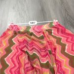 Sundance  Pink, Green, Orange Zig Zag Chevron Print Flowy‎ Maxi Skirt Size 10 Photo 10