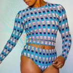 Free People New SEEA Palomar Crop Swim Top Rashguard Size Small Photo 0