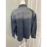 Rebecca Minkoff Jean Jacket Denim Shirt Crop Raw Hem Jewels Medium Photo 2