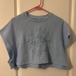 PacSun  Sky Blue Cropped Sweatshirt, cutout Sleeves, Sz XL Photo 0
