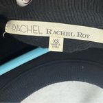 Rachel Roy  Ruffle Long Sleeve Pullover Sweater XS Black Photo 3