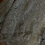 SheIn Dark gray distressed sweater  Photo 2