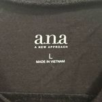 a.n.a  New Approach‎ Black Ruffle Mock Neck Blouse Large Photo 1
