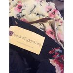 Band of Gypsies New NWT  Dark Floral Jumpsuit Jumper XS Sweetheart bust Wide Leg Photo 5